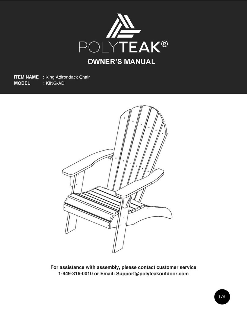 Polyteak KING-ADI User manual