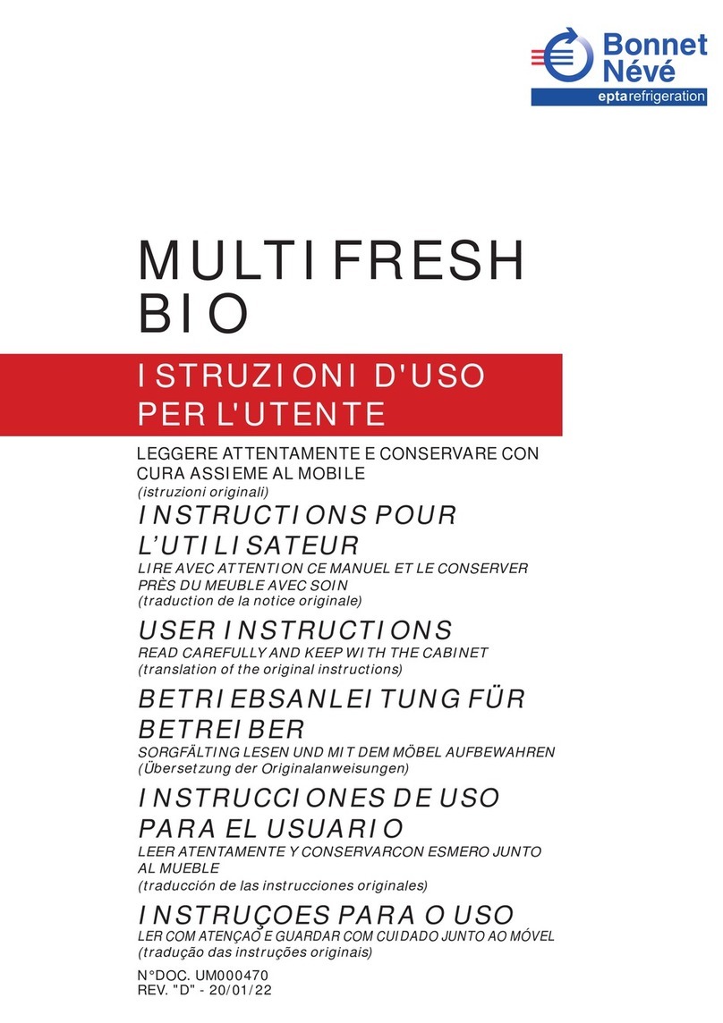 Bonnet Neve MULTIFRESH BIO User manual Bonnet Neve MULTIFRESH BIO User manual