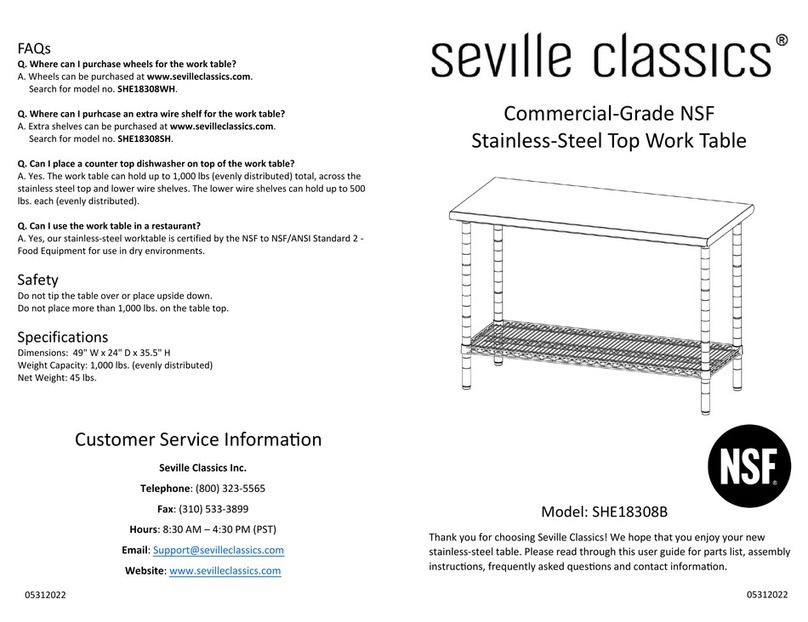 Seville Classics SHE18308B quick start guide