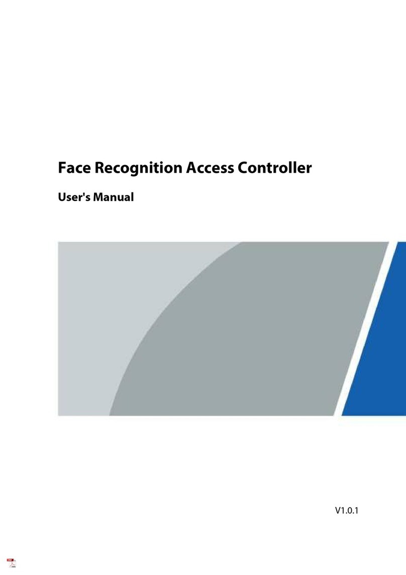 Zhejiang Dahua Vision Technology Face Recognition Access Controller user manual