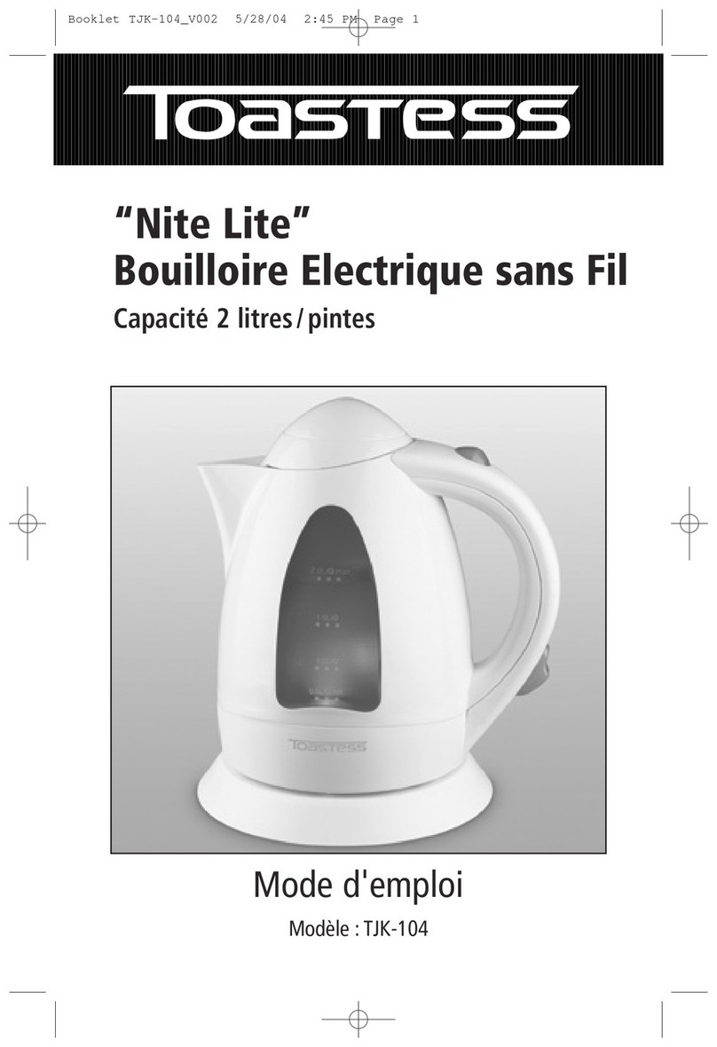 Toastess Nite Lite Instruction booklet