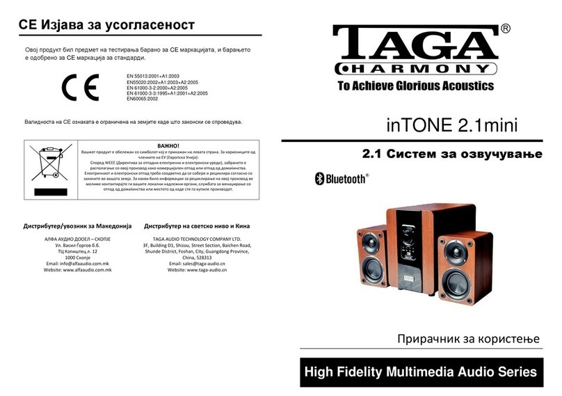 Taga Harmony inTONE 2.1mini quick start guide
