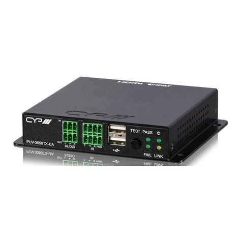 CYP PUV-3050TX-UA User manual CYP PUV-3050TX-UA User manual