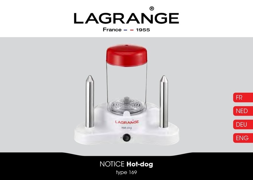 Lagrange Hot-Dog 169 Operation and maintenance manual Lagrange Hot-Dog 169 Operation and maintenance manual