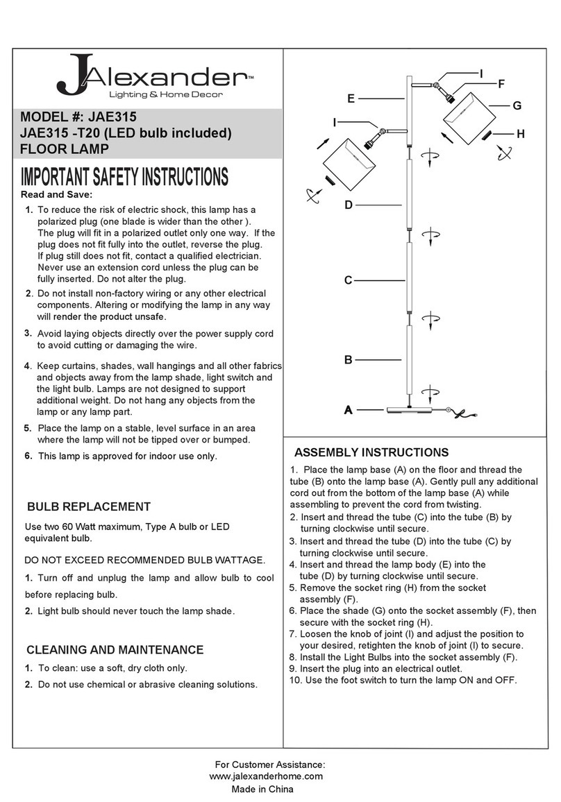 JALEXANDER JAE315 User manual