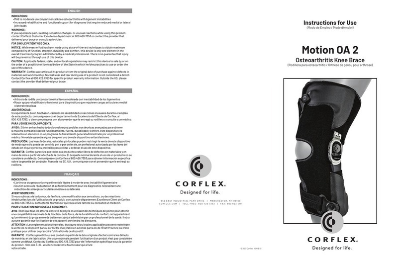 CORFLEX Motion OA 2 Instructions for use