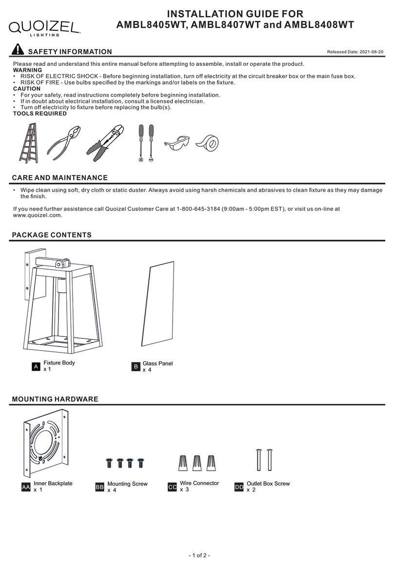 Quoizel AMBL8405WT installation guide