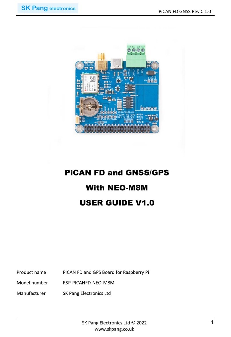 SK Pang Electronics RSP-PICANFD-NEO-M8M User manual