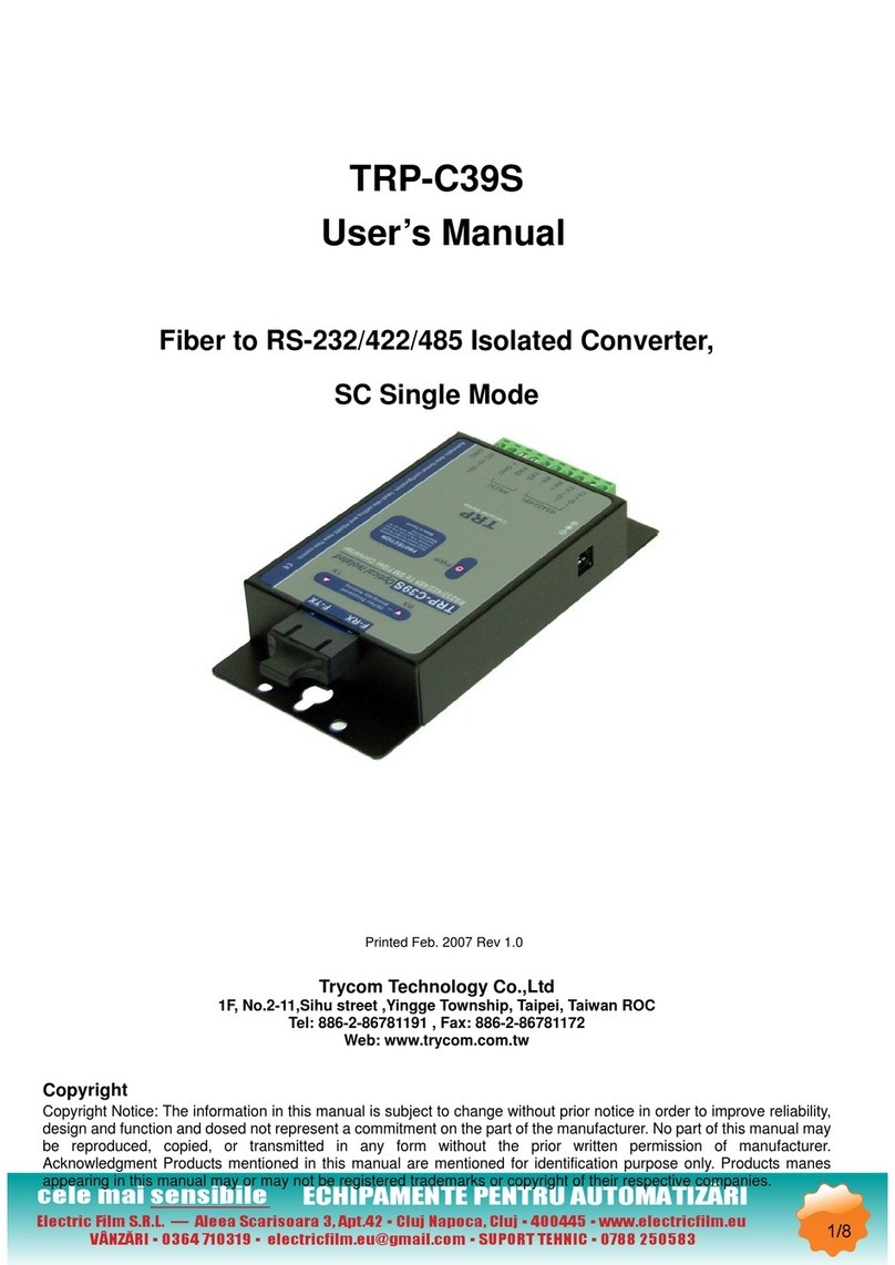 Trycom Technology TRP-C39S User manual Trycom Technology TRP-C39S User manual