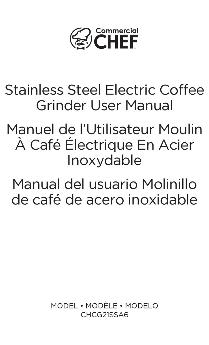 Commercial CHEF CHCG21SSA6 user manual