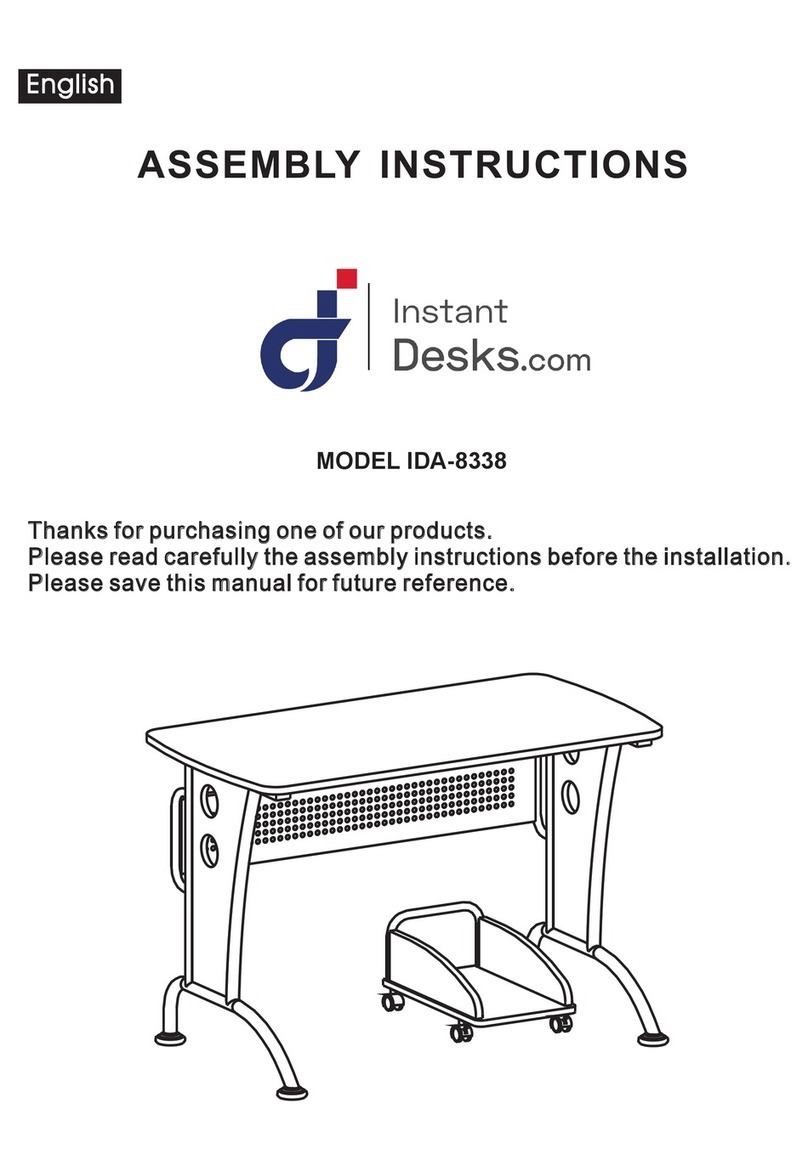 Instant Desks IDA-8338 User manual Instant Desks IDA-8338 User manual