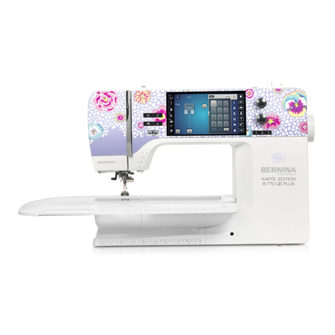 Bernina Kaffe 770 QE PLUS User manual Bernina Kaffe 770 QE PLUS User manual
