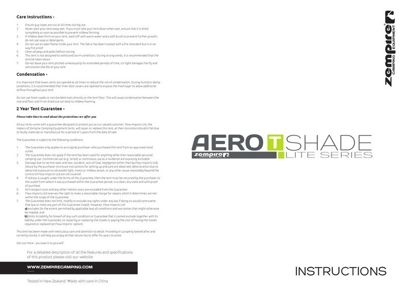 Zempire AERO T SHADE LITE Series User manual