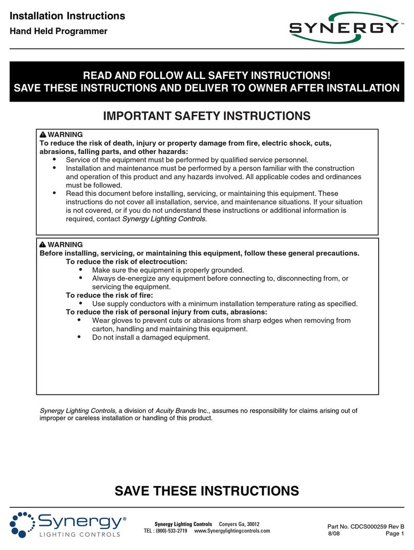 Synergy SYWR-HHP installation instructions
