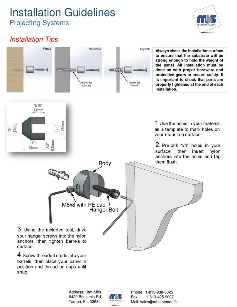 MBS PS375 Installation guidelines