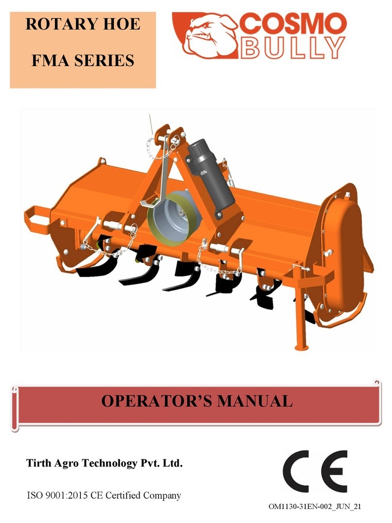 COSMO Bully ROTARY HOE FMA Series User manual