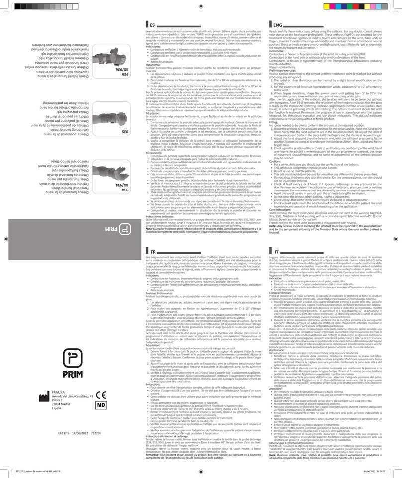 Prim 934 quick start guide