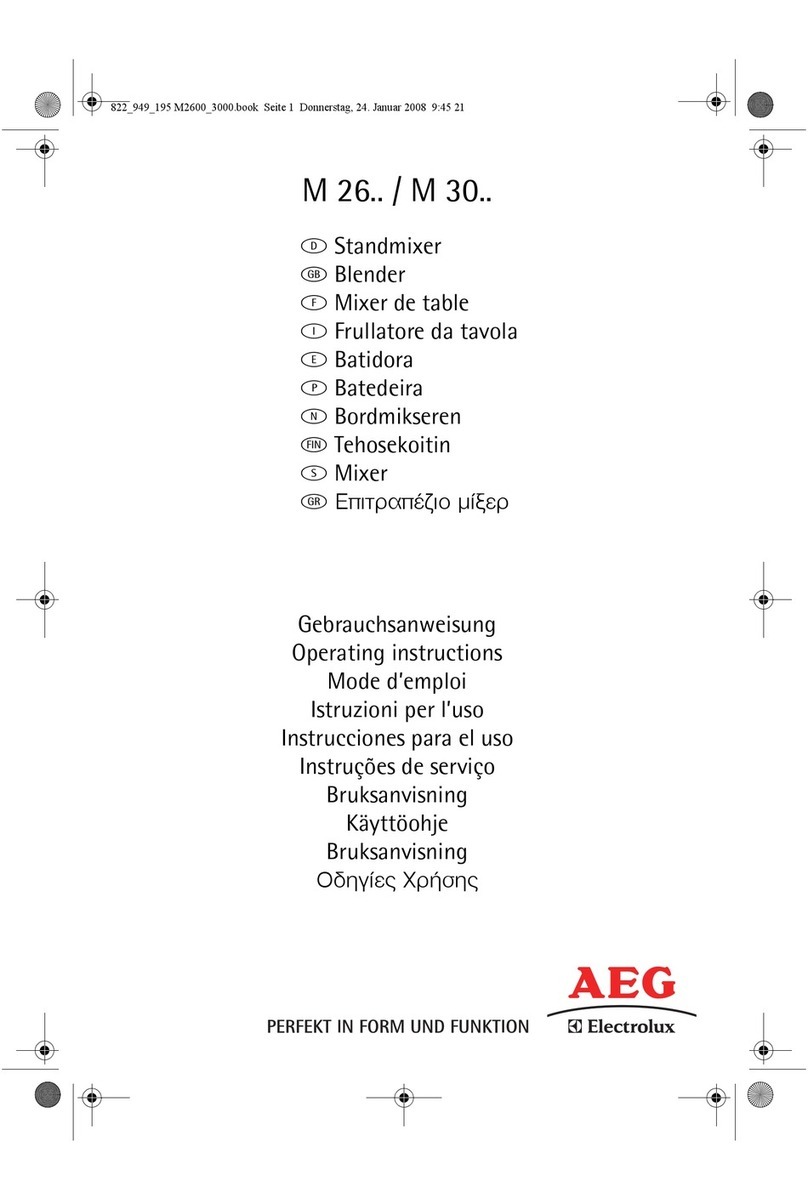 AEG M 26 Series User manual