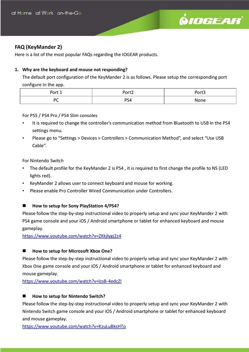 IOGear KeyMander 2 Installation guide IOGear KeyMander 2 Installation guide