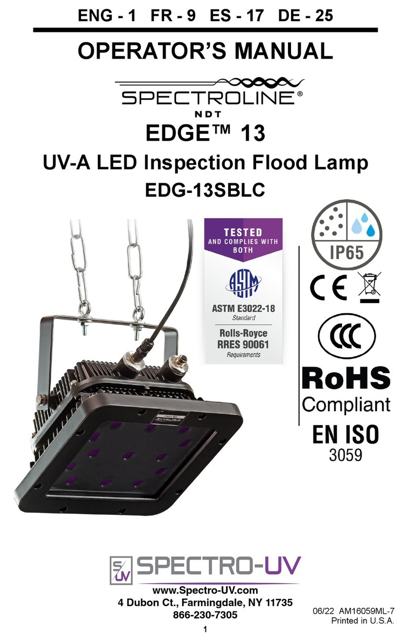 Spectroline EDGE 13 Operator's manual