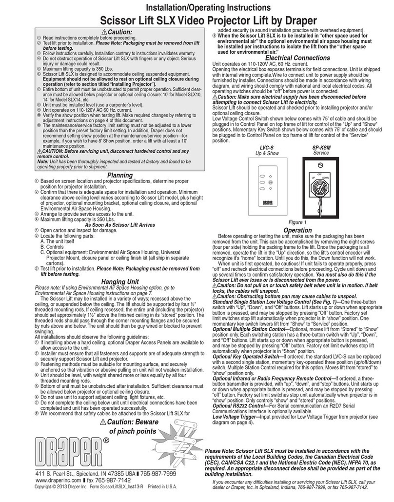 Draper SLX14 Manual