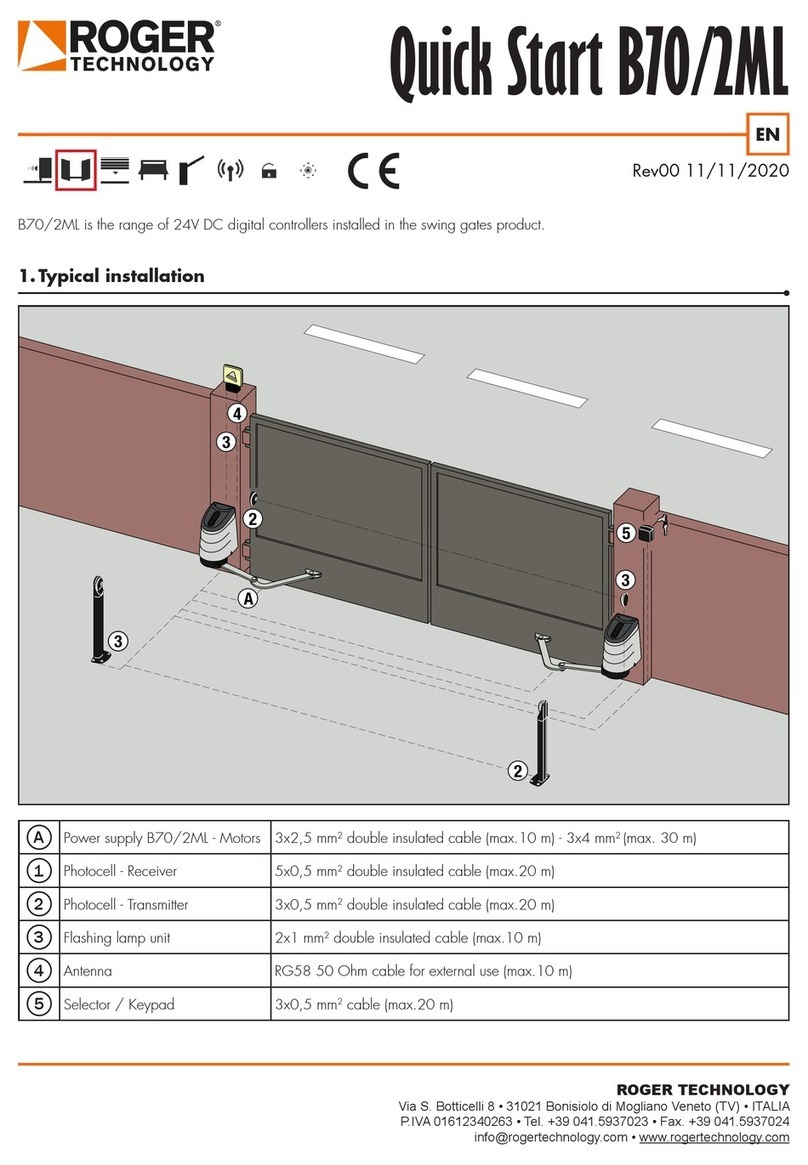 Roger Technology B70/2ML User manual
