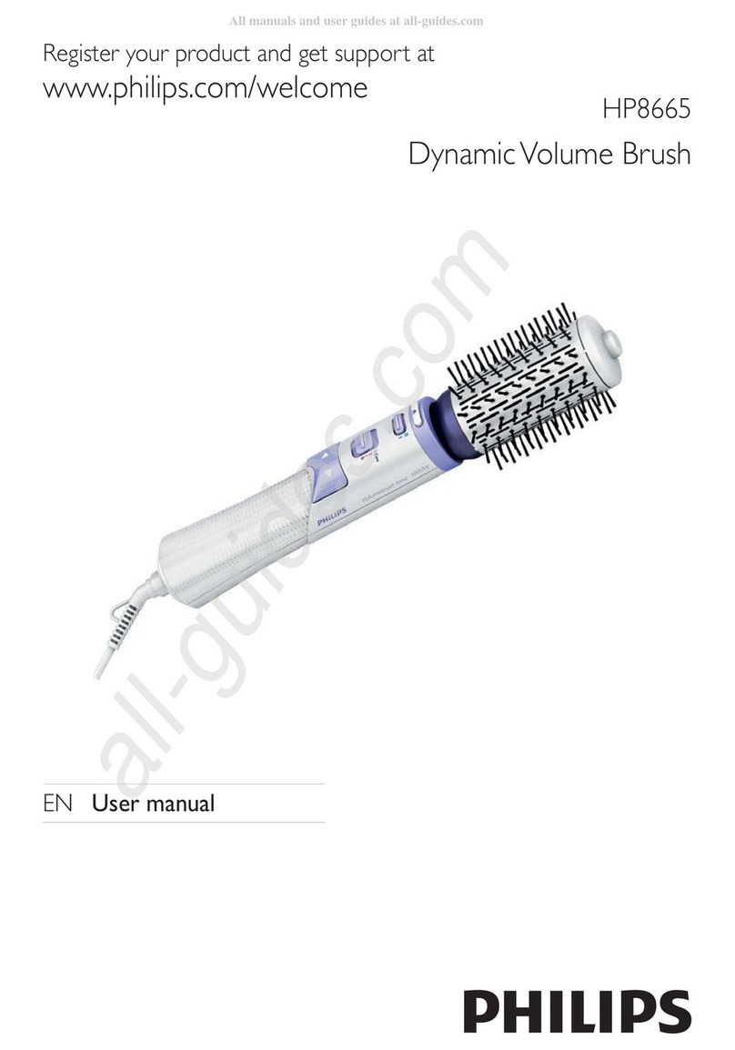 Philips Dynamic volume brush user manual
