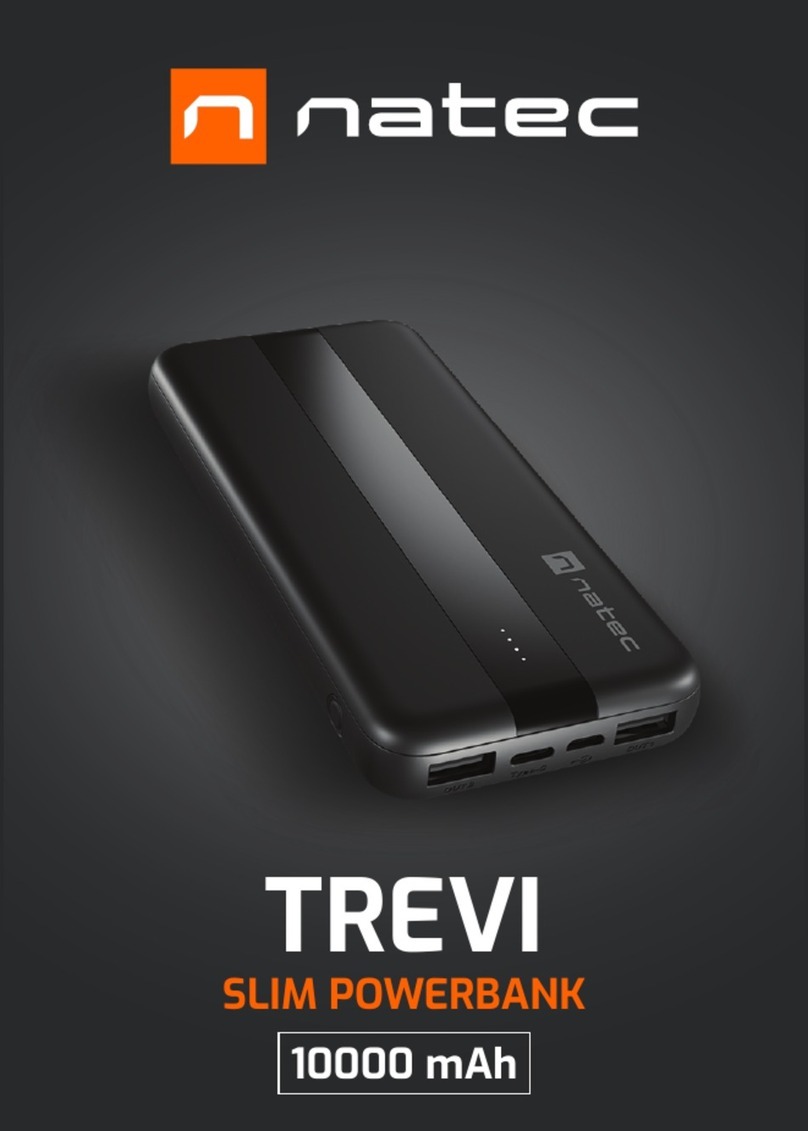 Natec TREVI SLIM POWERBANK manual