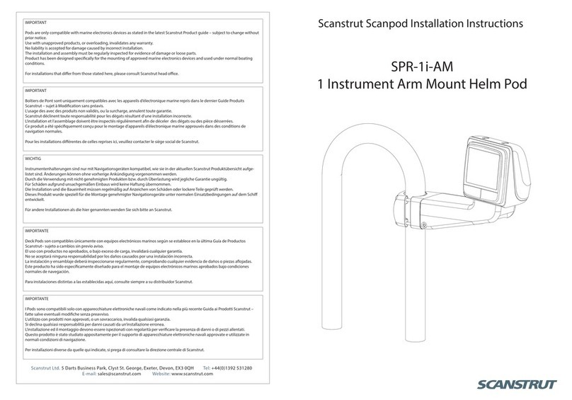 Scanstrut Scanpod SPR-1i-AM installation instructions