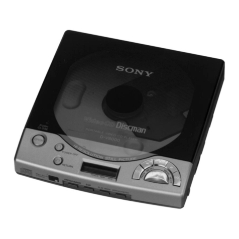 Sony D-V8000 User manual Sony D-V8000 User manual