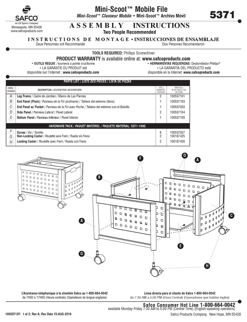 Safco Mini-Scoot 5371 User manual