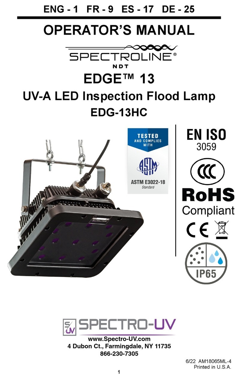 Spectroline EDGE 13 Operator's manual