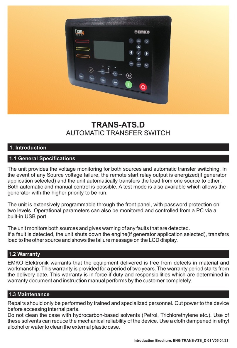 EMKO TRANS-ATS.D manual