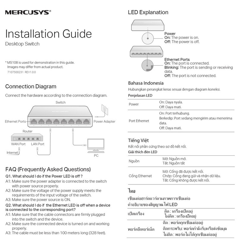 Mercusys MS108 installation guide