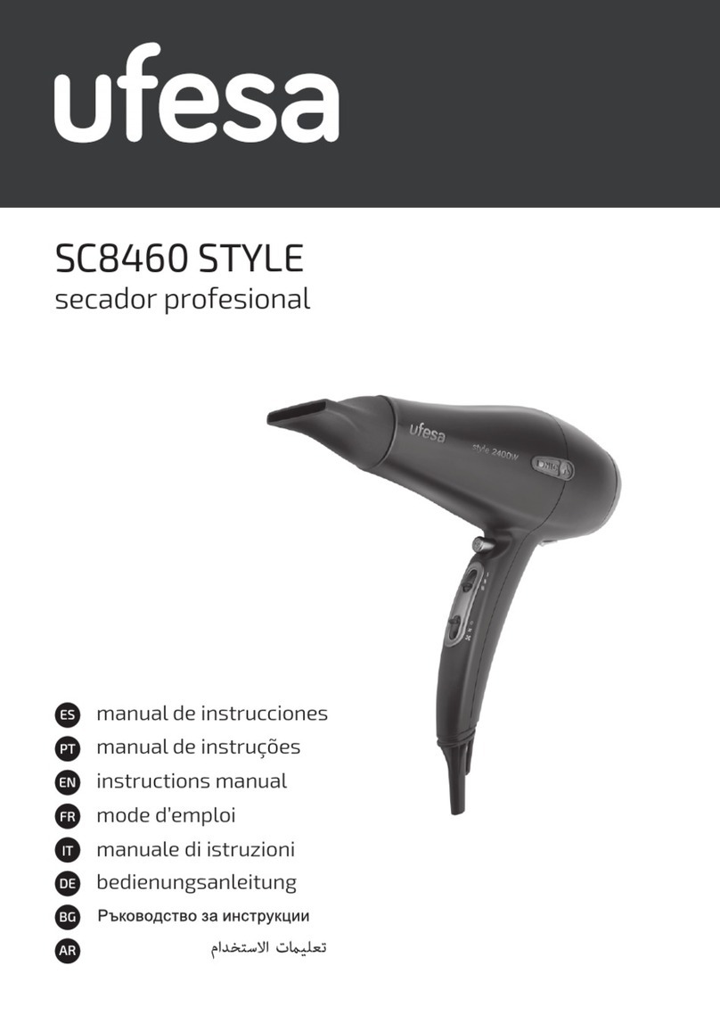 UFESA STYLE instruction manual