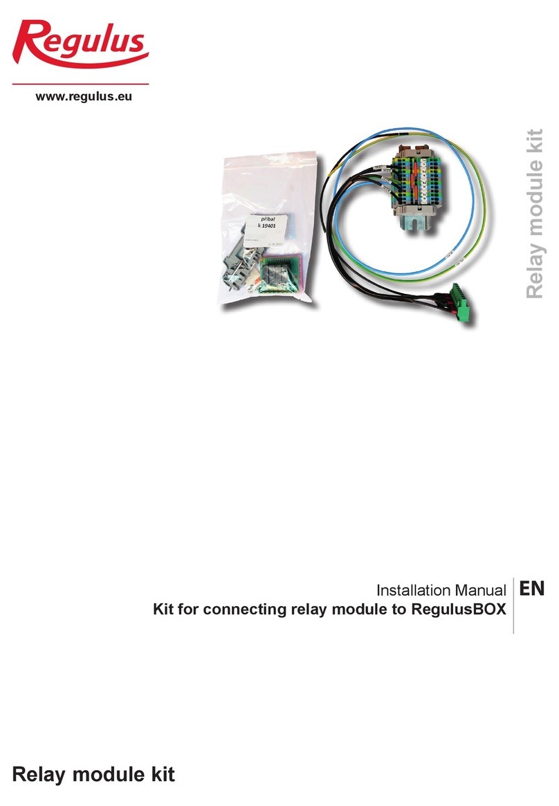 Regulus 19401 installation manual