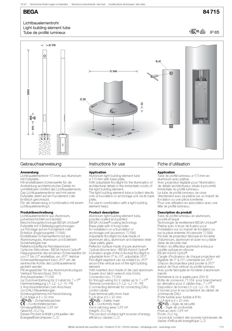BEGA 84 715 Instructions for use