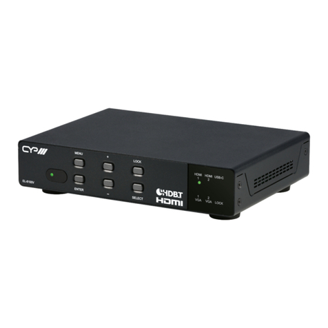 CYP EL-8100V Operation manual