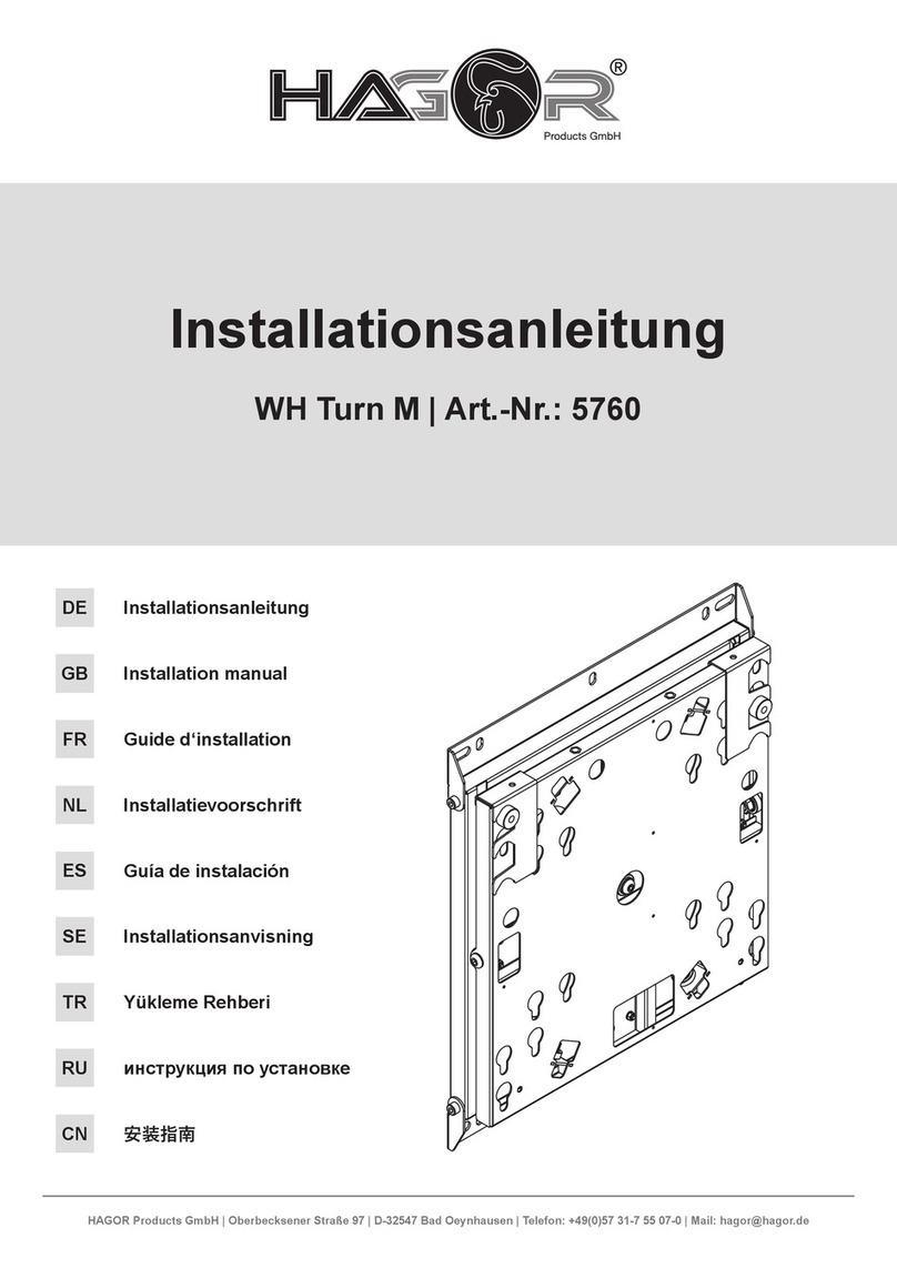 HAGOR WH Turn M installation manual