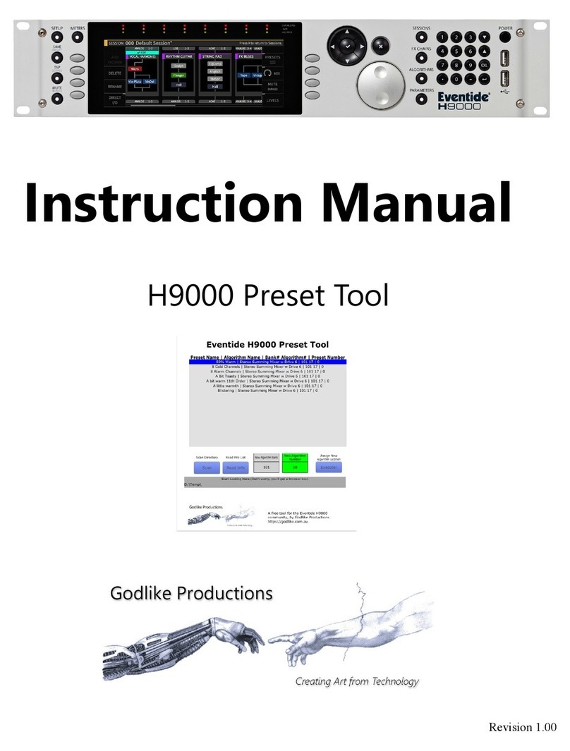 Eventide H9000 User manual