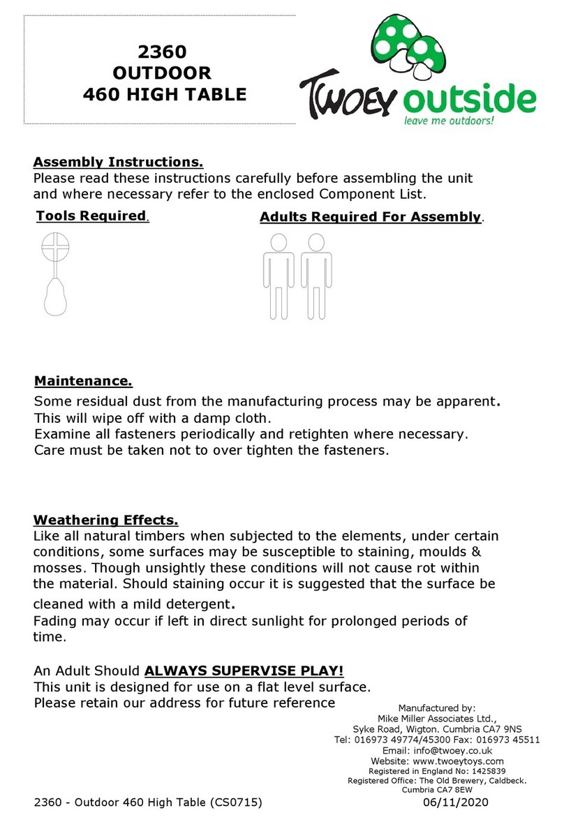 Twoey Outside 2360 Assembly instructions