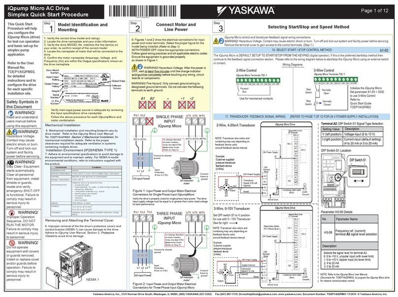 YASKAWA iQpump Micro quick start