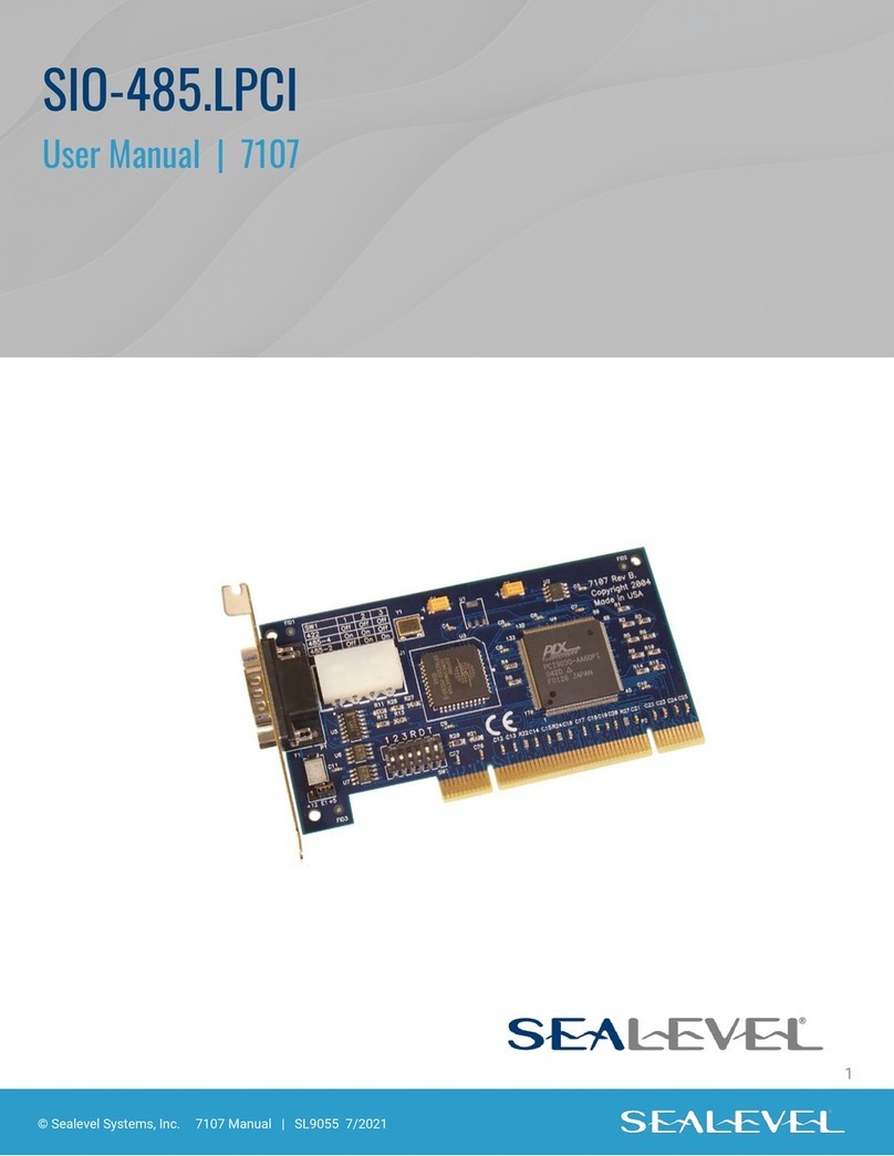SeaLevel SIO-485.LPCI User manual