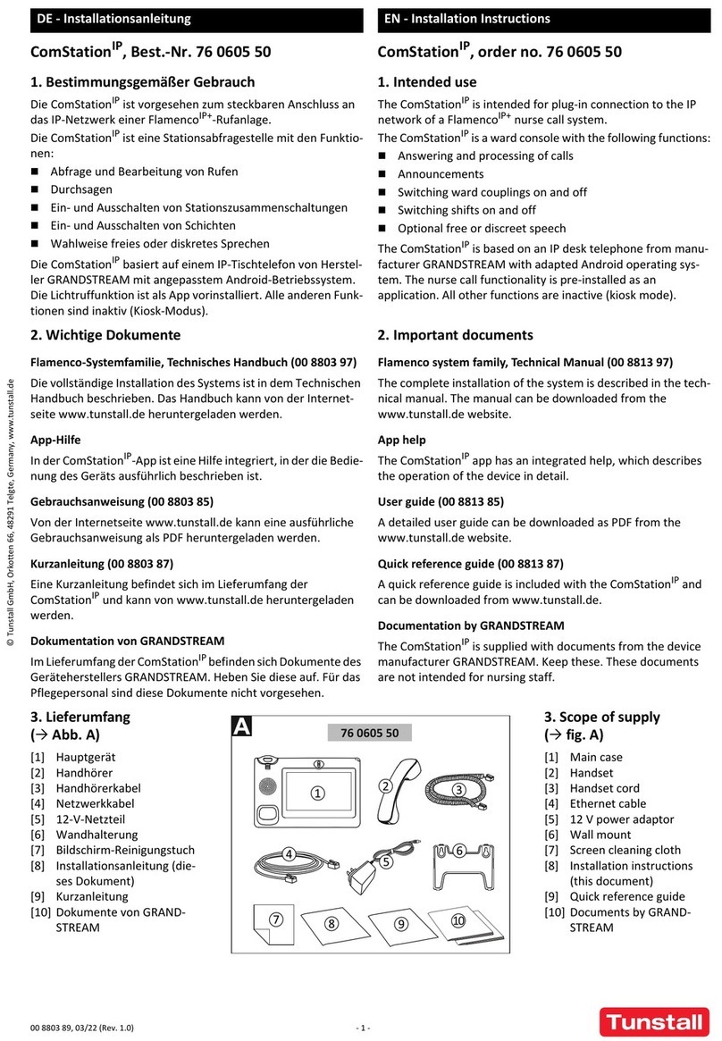 Tunstall ComStation IP 76 0605 50 User manual