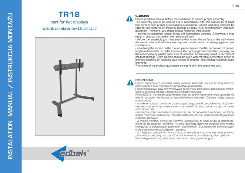 Edbak TR18 installation manual