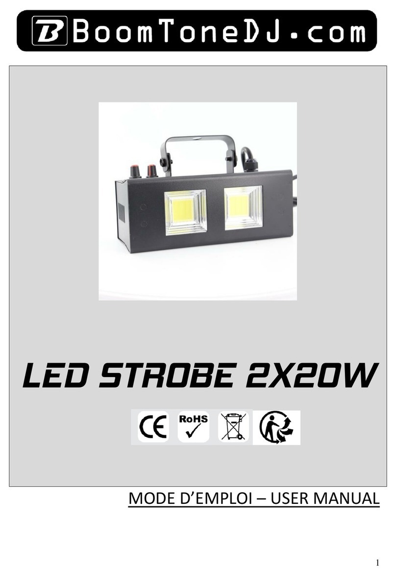 BoomToneDJ LED STROBE 2X20W user manual