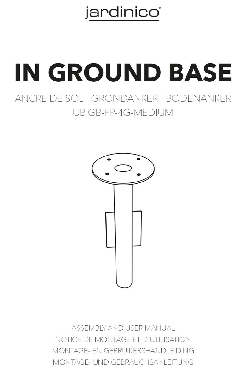 JARDINICO UBIGB-FP-4G-MEDIUM Assembly and user's manual