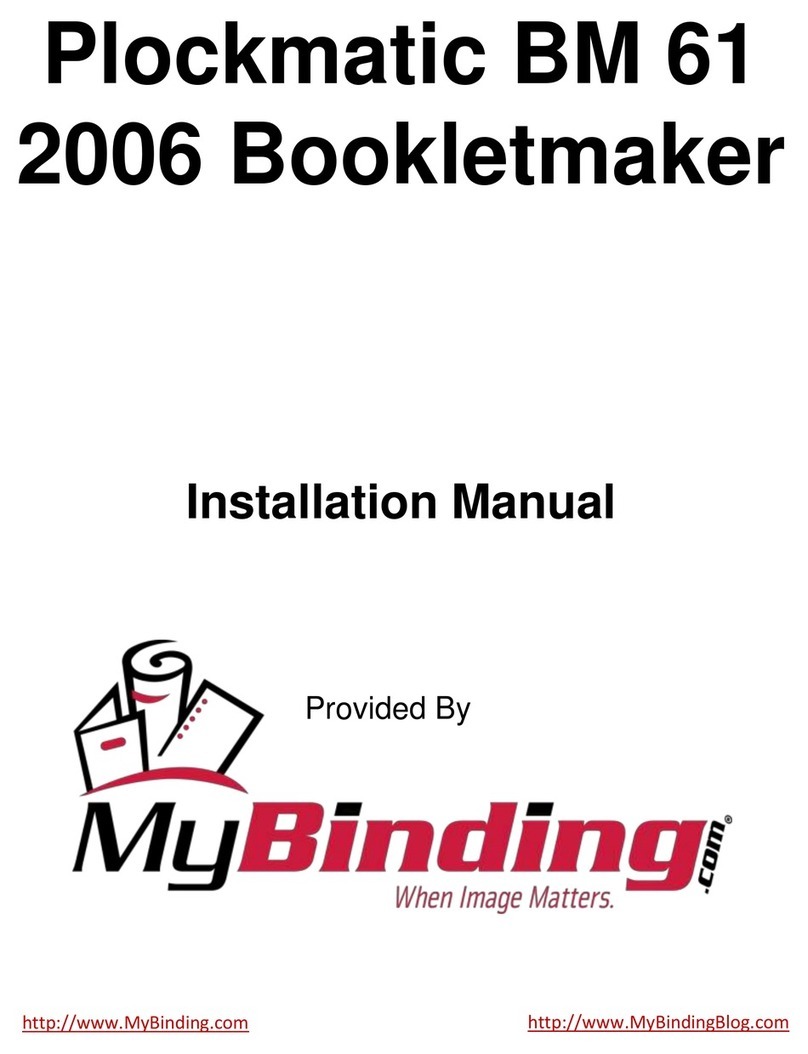 MyBinding BM 61 User manual MyBinding BM 61 User manual