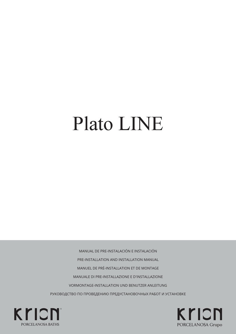 KRION LINE BASIC 100219297 PRE-INSTALLATION AND INSTALLATION MANUAL