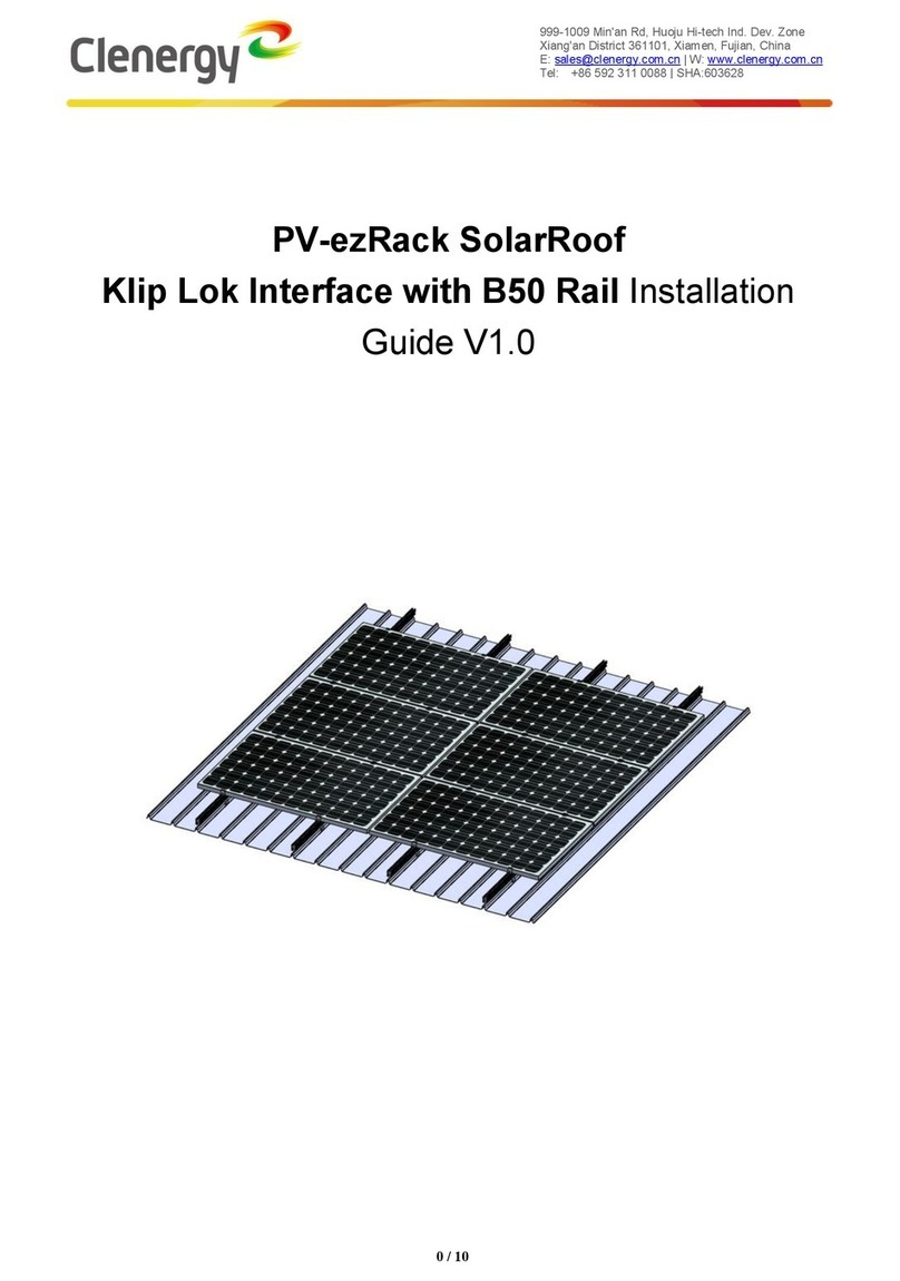 Clenergy V-ezRack SolarRoof installation guide